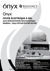 Regency Onyx EX190 Mode D'emploi