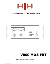 HH Electronics V800 MOS-FET Mode D'emploi