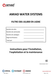 amiad EBS-10,000 Mode D'emploi