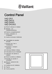 Vaillant VAZ CPW/2 Notice D'utilisation Et D'installation