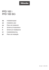 Miele PFD 102 i Schéma D'implantation