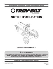 Troy-Bilt HP LS 27 Notice D'utilisation