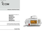 Icom iM323 Manuel D'instructions