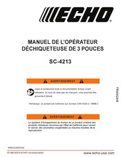 Echo SC-4213 Manuel De L'opérateur