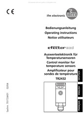 IFM Electronic Efector 600 TR2432 Notice Utilisateurs