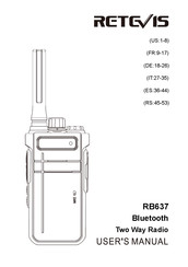 Retevis RB637 Mode D'emploi