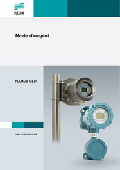 Flexim FLUXUS G831 Mode D'emploi