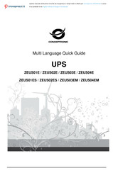 Conceptronic ZEUS03EM Guide Rapide