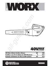 Worx WG580 Mode D'emploi