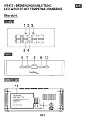 Technoline WT 475 Guide D'utilisation