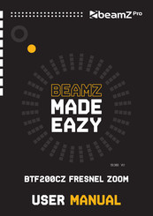 Beamz Pro BTF200CZ Fresnel Zoom Mode D'emploi