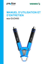 ViscoTec preeflow eco-DUO450 Manuel D'utilisation Et D'entretien