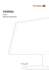 ViewSonic VG3456a Manuel Utilisateur