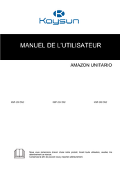 Kaysun AMAZON KMF-200 DN2 Manuel De L'utilisateur
