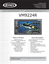 Jensen VM9224R Instructions D'installation