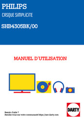 Philips SHB4305BK/00 Mode D'emploi