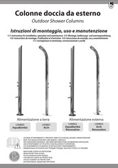Bossini L00863 Arch Renovation Instructions De Montage, D'utilisation Et D'entretien