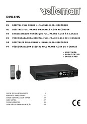 Velleman DVR4H5 Guide D'installation Rapide