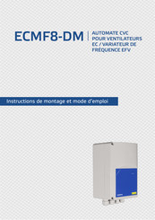 Sentera Controls ECMF8-DM Instructions De Montage Et Mode D'emploi