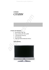 Citizen C37604HD Guide D'utilisation