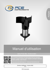 PCE Instruments WS RS485 Manuel D'utilisation