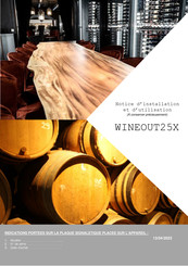 WINEMASTER WINE OUT25X Notice D'installation Et D'utilisation