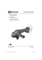 EINHELL TP-AG 18/125 CE Q Li Mode D'emploi