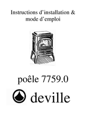 deville 7759.0 Instructions D'installation Et Mode D'emploi