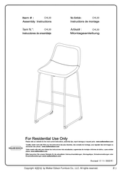 Walker Edison CHL30 Instructions De Montage