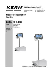 KERN SXC Serie Notice D'installation