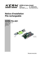 KERN FEJ-A01 Notice D'installation