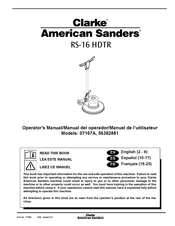 Clarke American Sanders 71356A Manuel De L'utilisateur