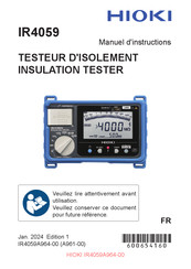 Hioki IR4059 Manuel D'instructions