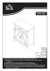 HOMCOM 835-333 Instructions D'installation