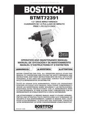 Bostitch BTMT72391 Manuel D'instructions Et D'entretien