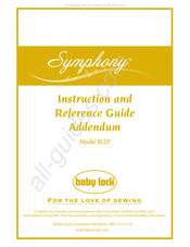 Baby Lock Symphony BLSY Guide
