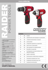 Raider RD-CDIDL01 Instructions D'utilisation Originales