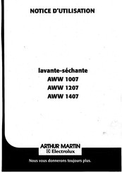 Electrolux ARTHUR MARTIN AWW 1007 Mode D'emploi