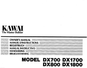 Kawai DX700 Manuel D'instructions