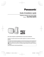 Panasonic KX-PRX150FR Guide D'installation Rapide