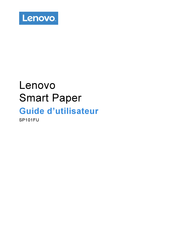 Lenovo Smart Paper SP101FU Guide D'utilisateur