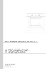 Amica BOPXC 956 001 E Notice D'utilisation