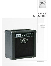 Peavey MAX 126 Mode D'emploi