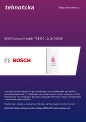 Bosch Tronic 8500 TR8500 15/18 DESOAB Notice De Montage