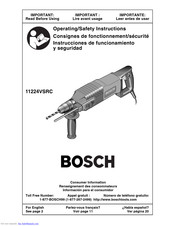 Bosch 11224VSRC Consignes De Fonctionnement/Sécurité
