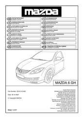 Mazda GS1D-V3-920 Notice De Montage
