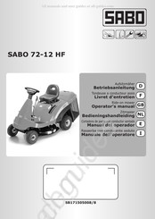 Sabo 72-12 HF Livret D'entretien