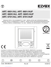 Elvox 6701/AU Mode D'emploi