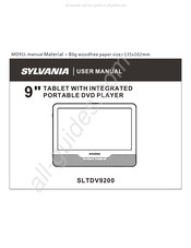 Sylvania SLTDV9200 Mode D'emploi