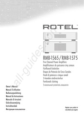 Rotel RMB-1575 Manuel D'utilisation